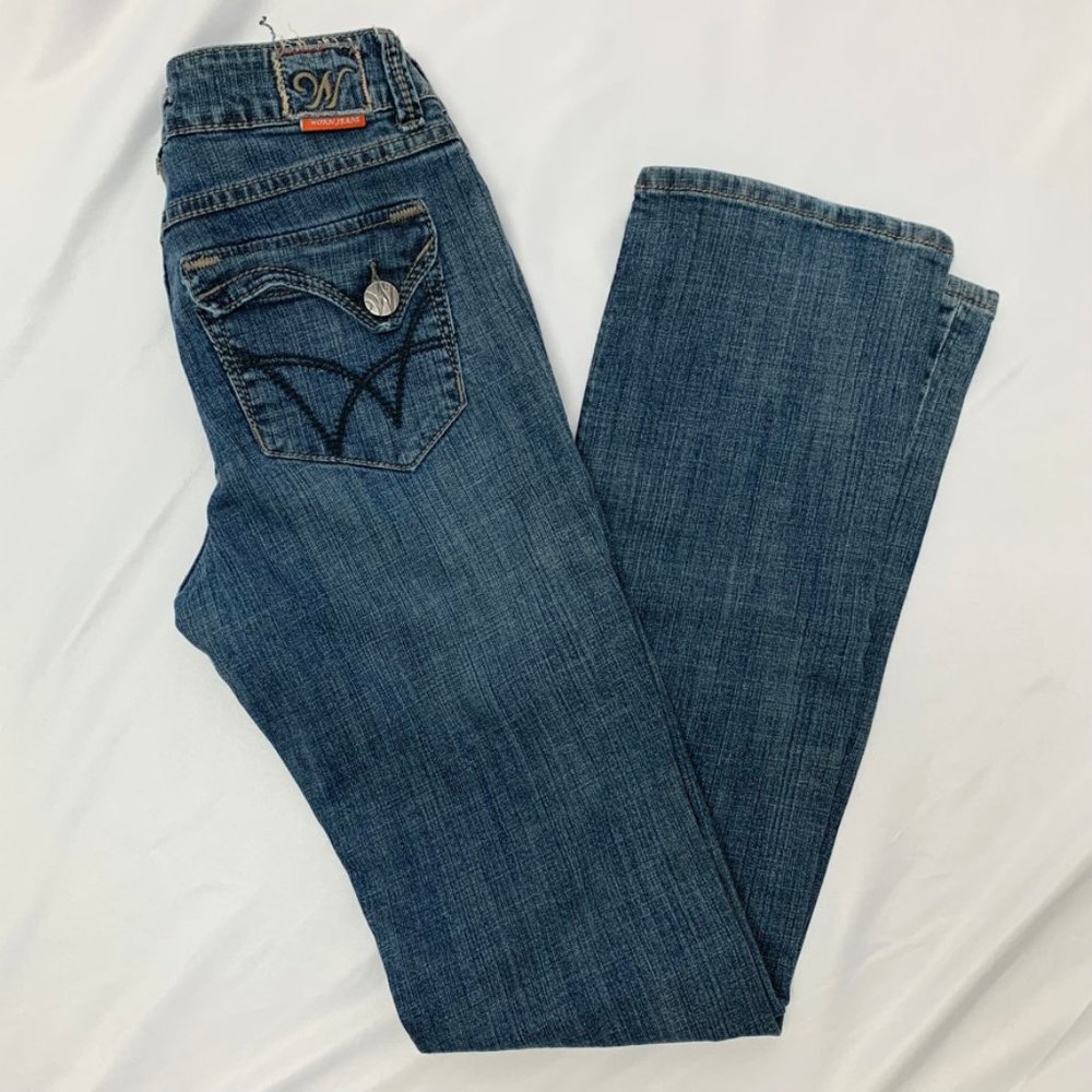 WORN Jeans Women's Size 2/26 Blue Medium Wash Straight Leg